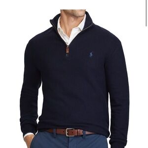 Ralph Lauren men’s 1/4 zip navy sweater
